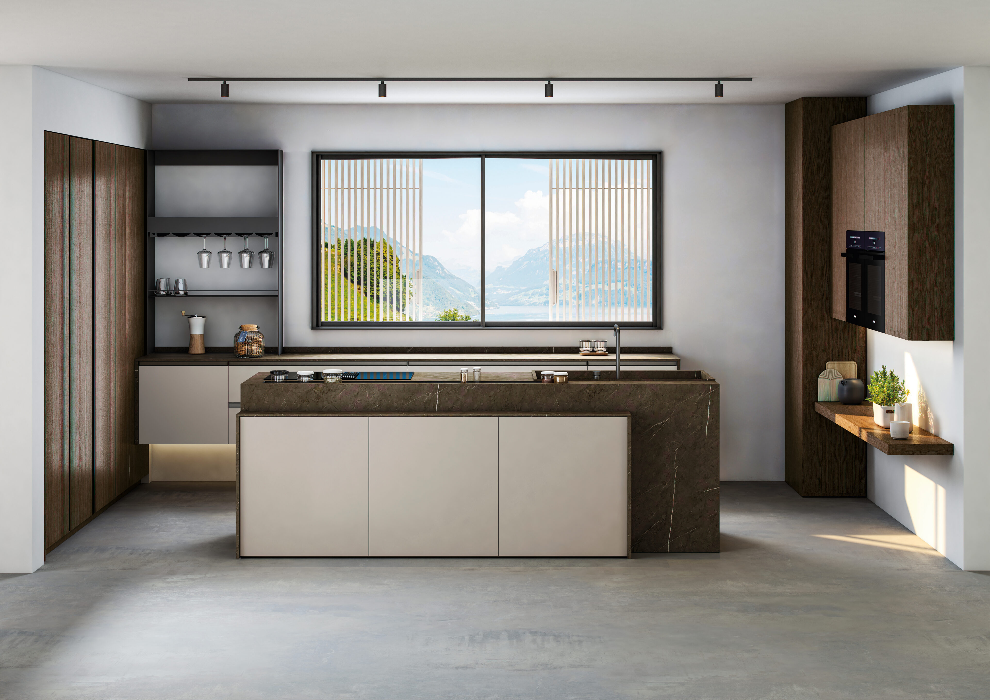 Cocina moderna de Nexo Küchen: Funcionalidad, innovación y estética en diseño inteligente y materiales de calidad.