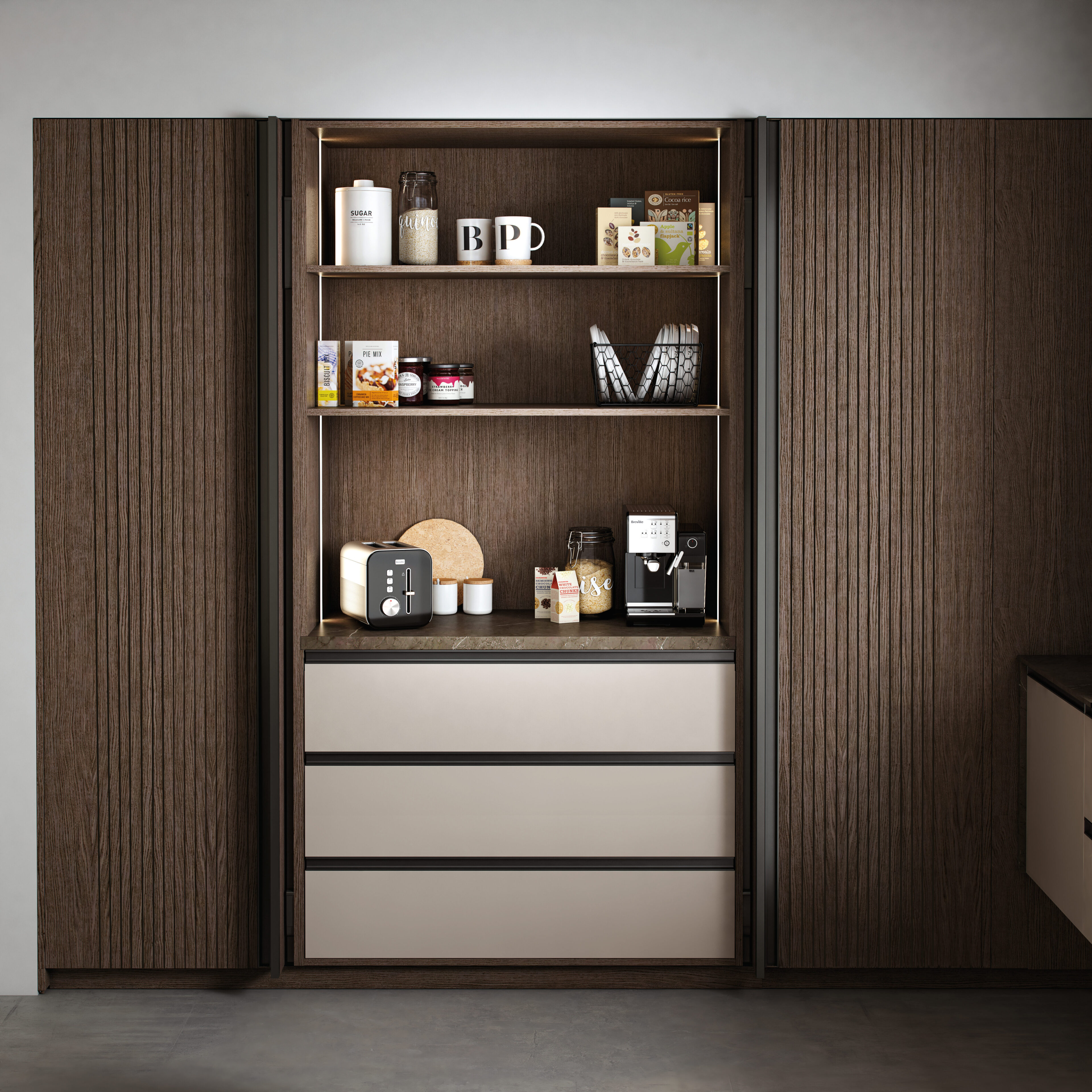 Muebles de cocina Nexo: diseño inteligente y confort. Soluciones personalizadas que inspiran y se adaptan a tu estilo.