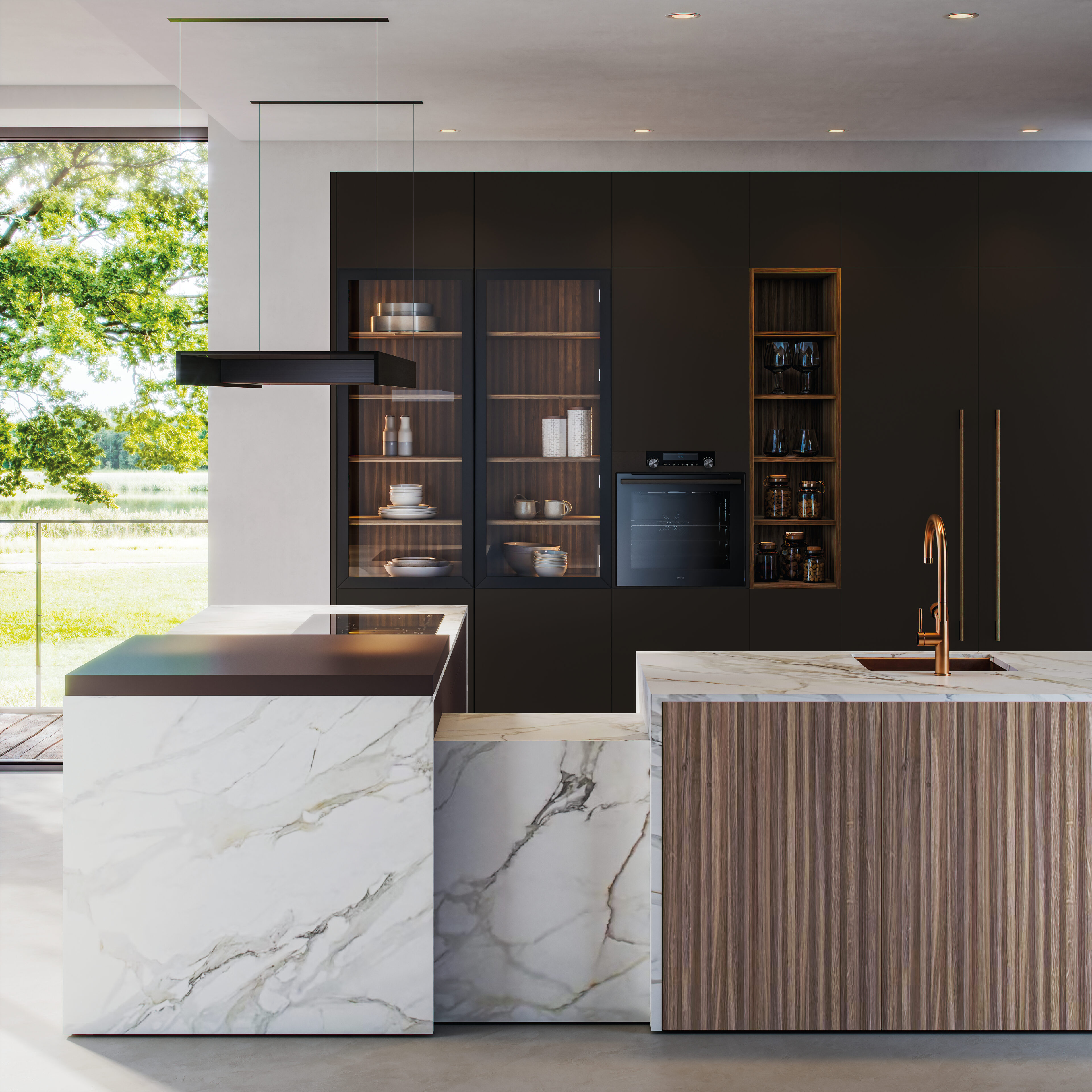 Cocina moderna de Nexo Küchen con diseño estético, funcional y materiales de alta calidad.