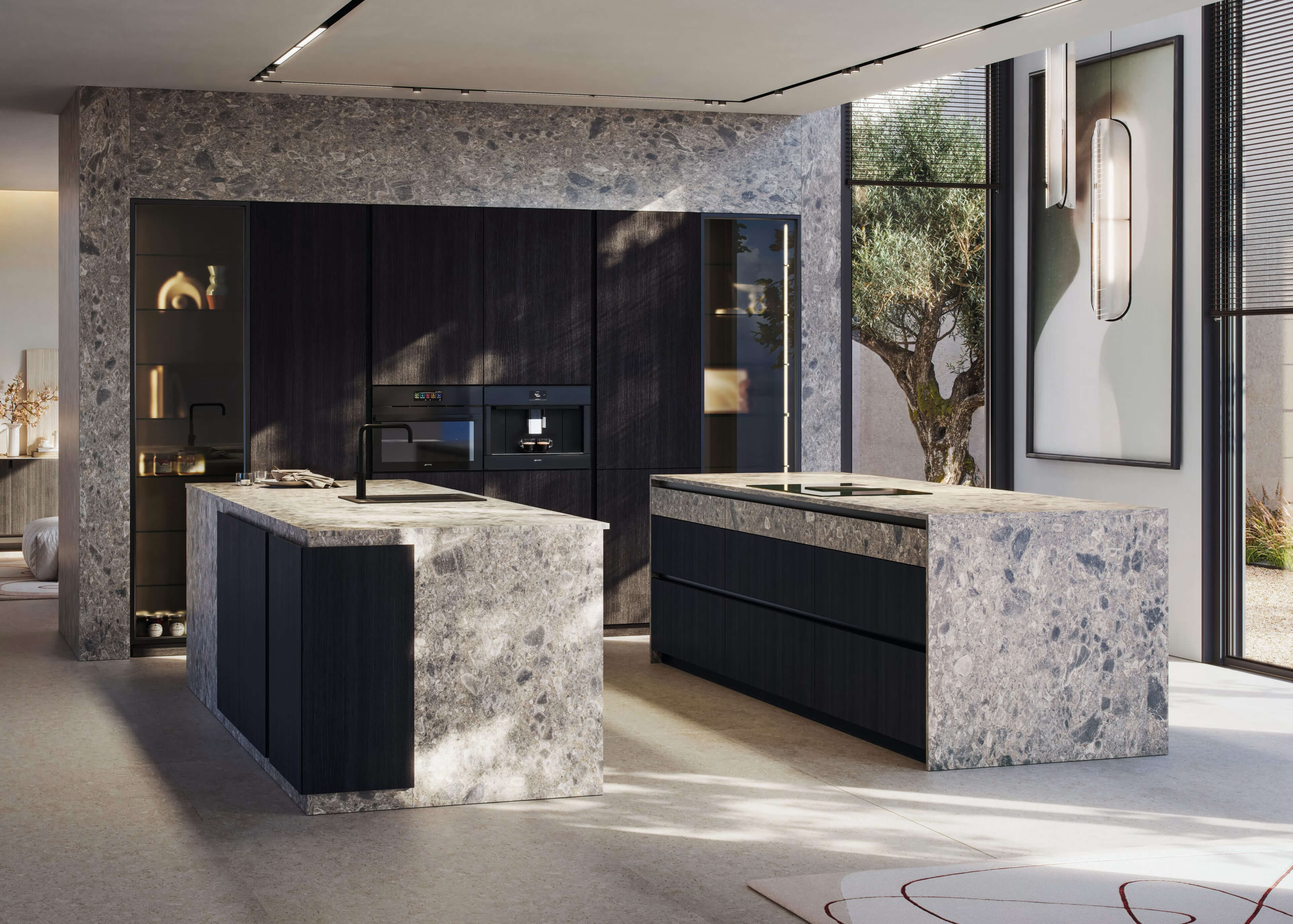 Muebles de cocina modernos de Nexo Küchen en un espacio elegante y funcional, optimizando diseño y confort.