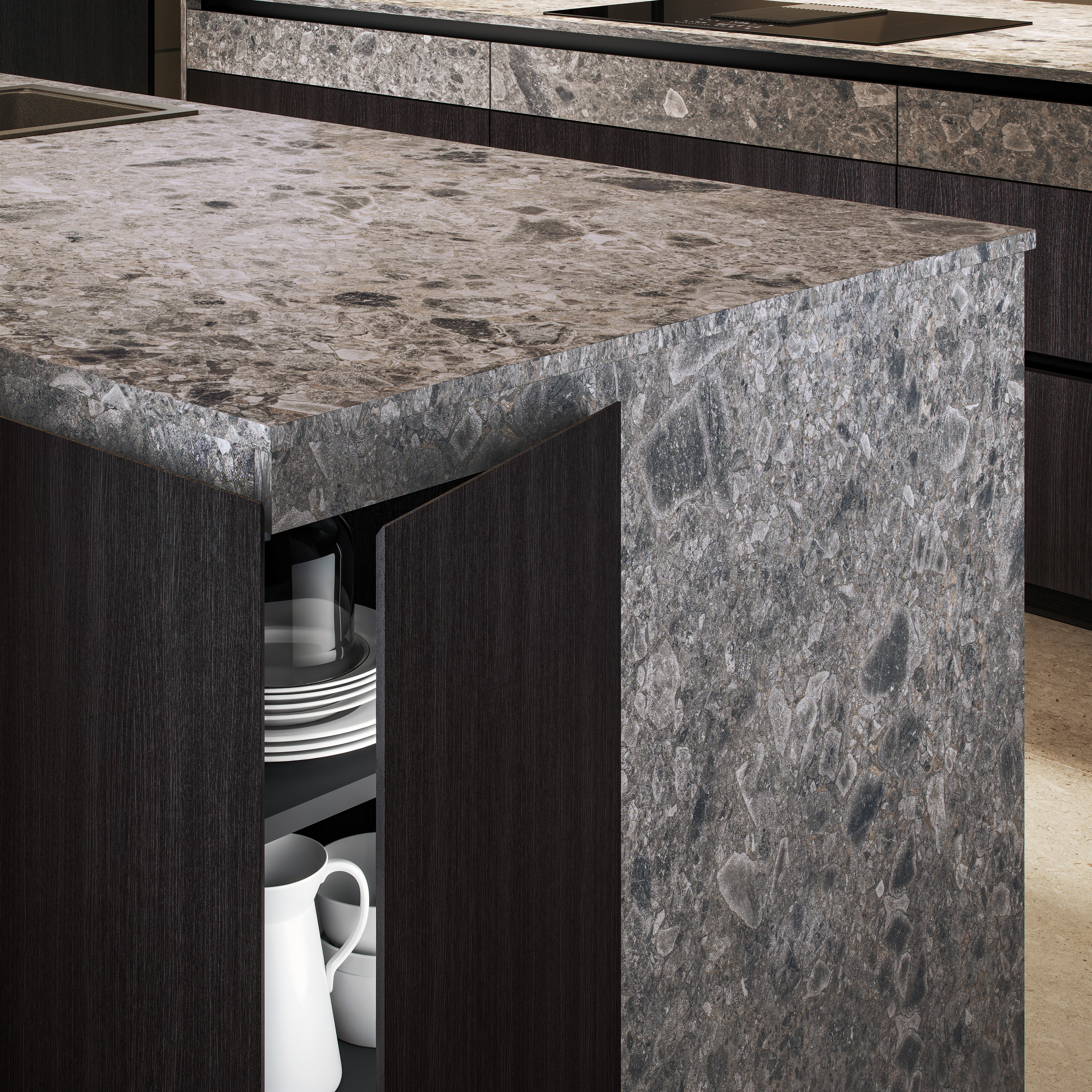 Espacio de cocina Nexo Küchen: materiales de alta calidad, diseño funcional y estético. Muebles personalizados.